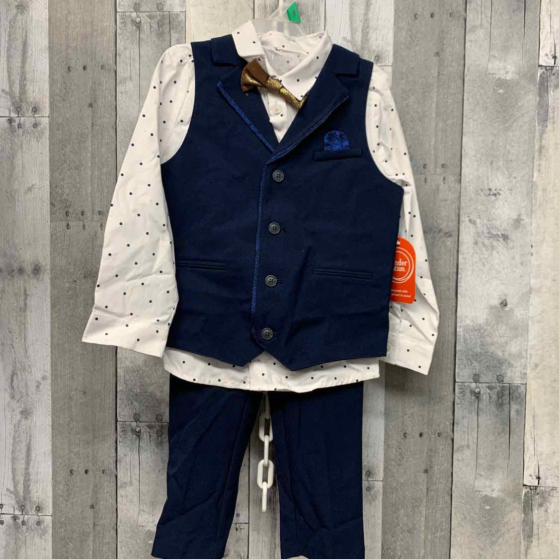 Size 5T Navy Wonder Nation 2pc+ Suit