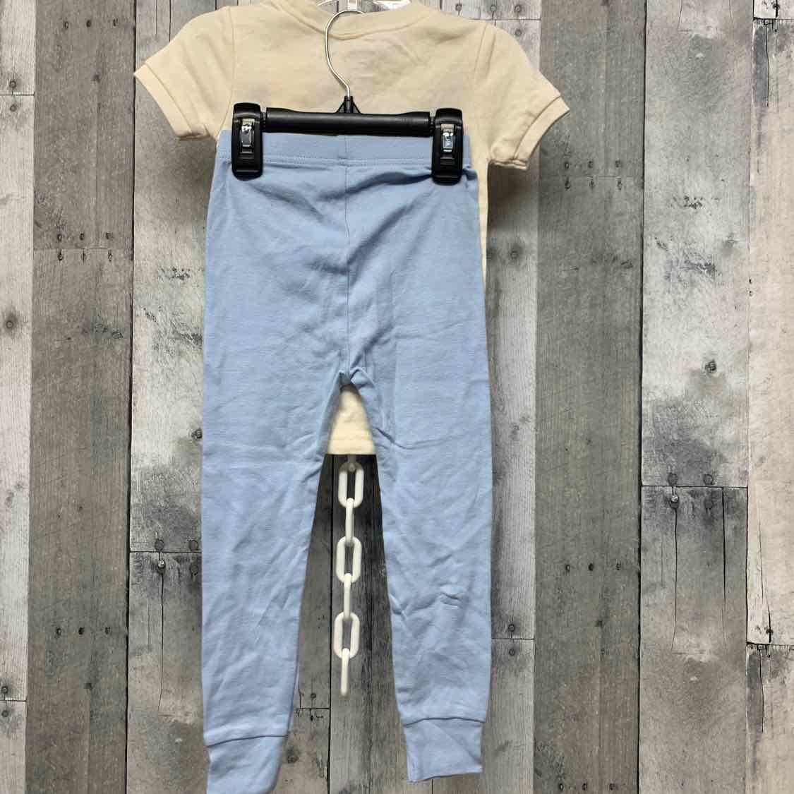 Size 3T White/Blue Old Navy 2pc PJs