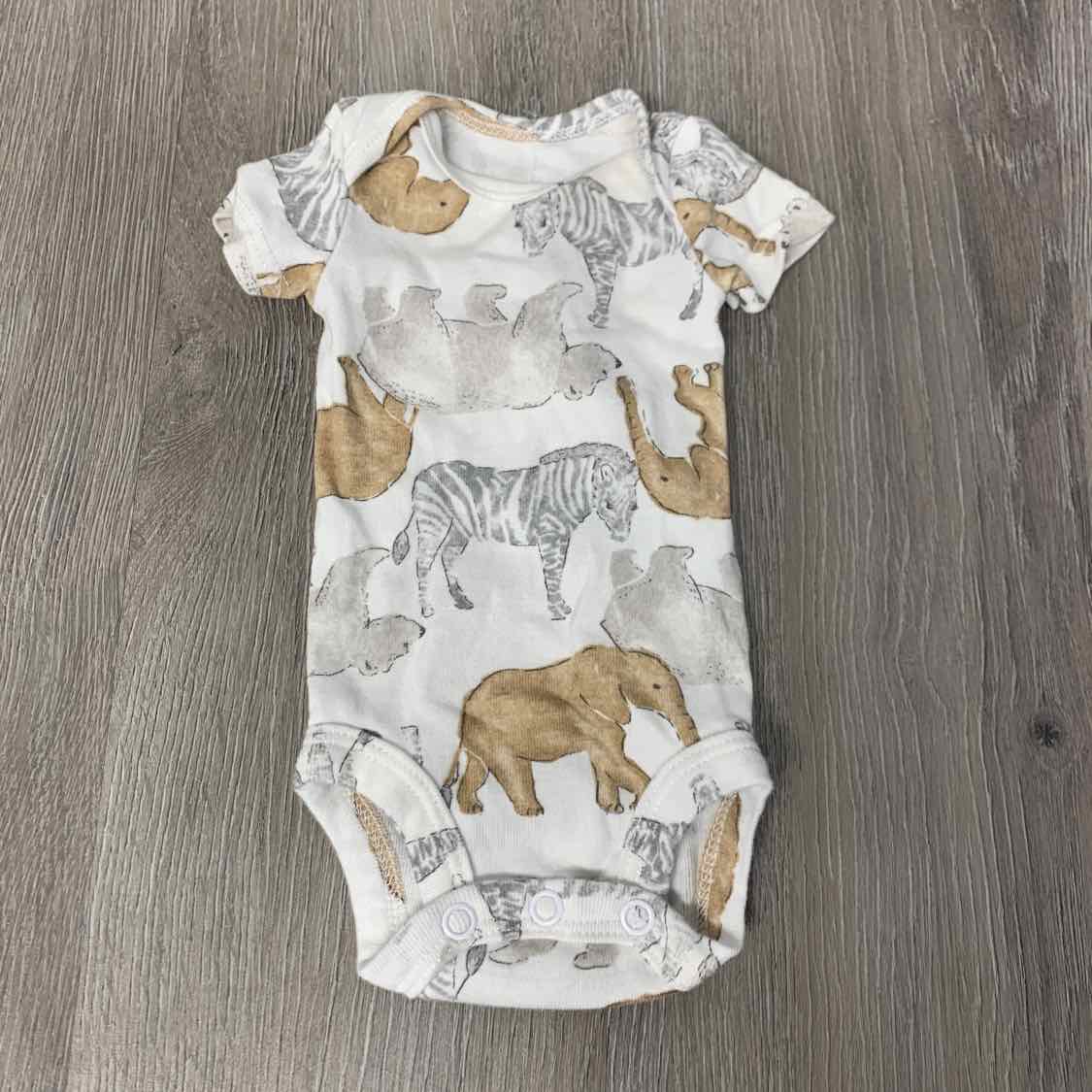 Size Preemie White Print Child of Mine Bodysuit