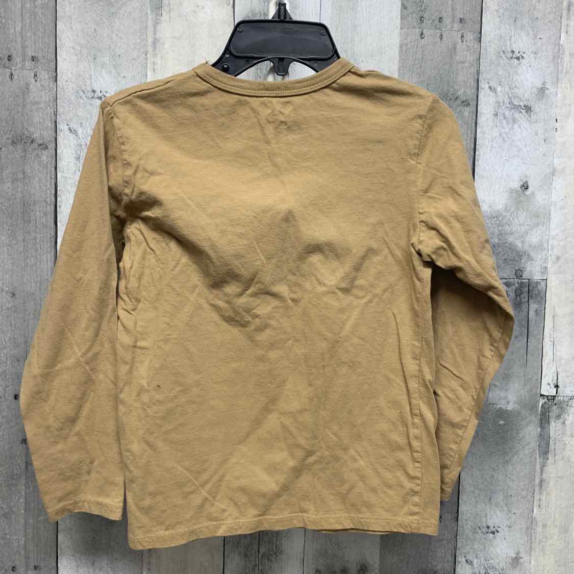 Size 7/8 Brown Print Children's Place Long Sleeve Shirt