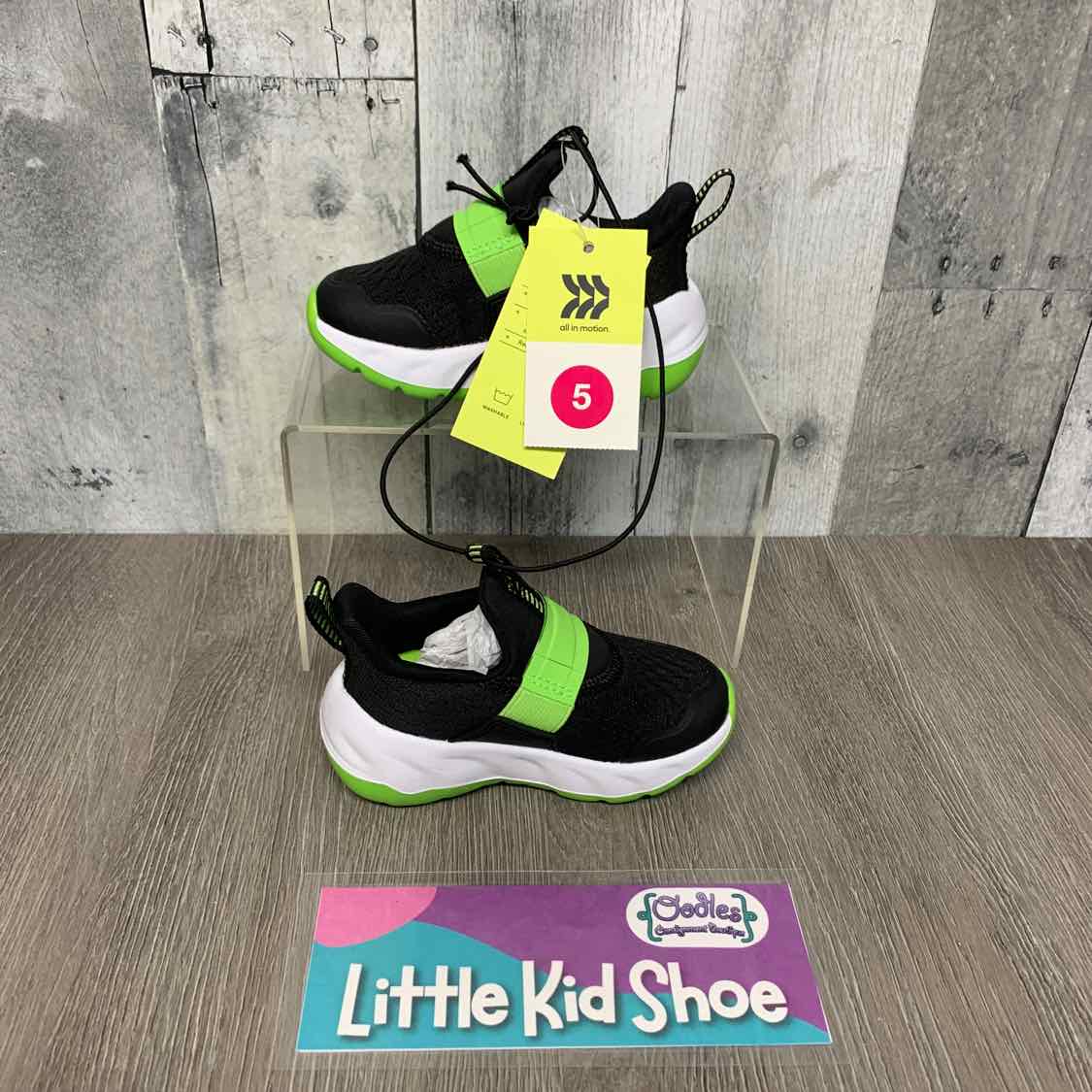 Size 5 Black All in Motion Sneakers