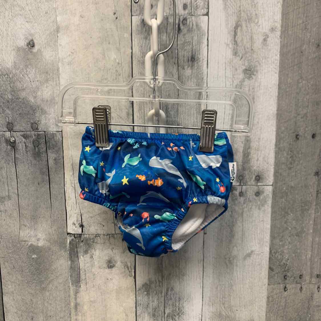 Size 6 Months Blue Print B Brand Swim Diaper - OodlesCB