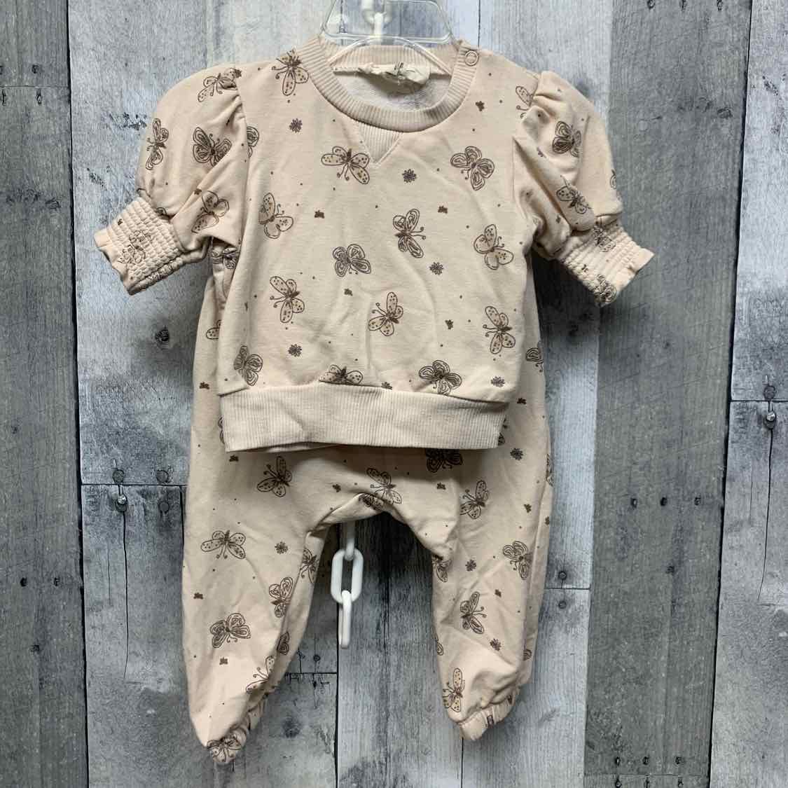 Size 3-6 Months Tan Print Jessica Simpson Shirt/Pants