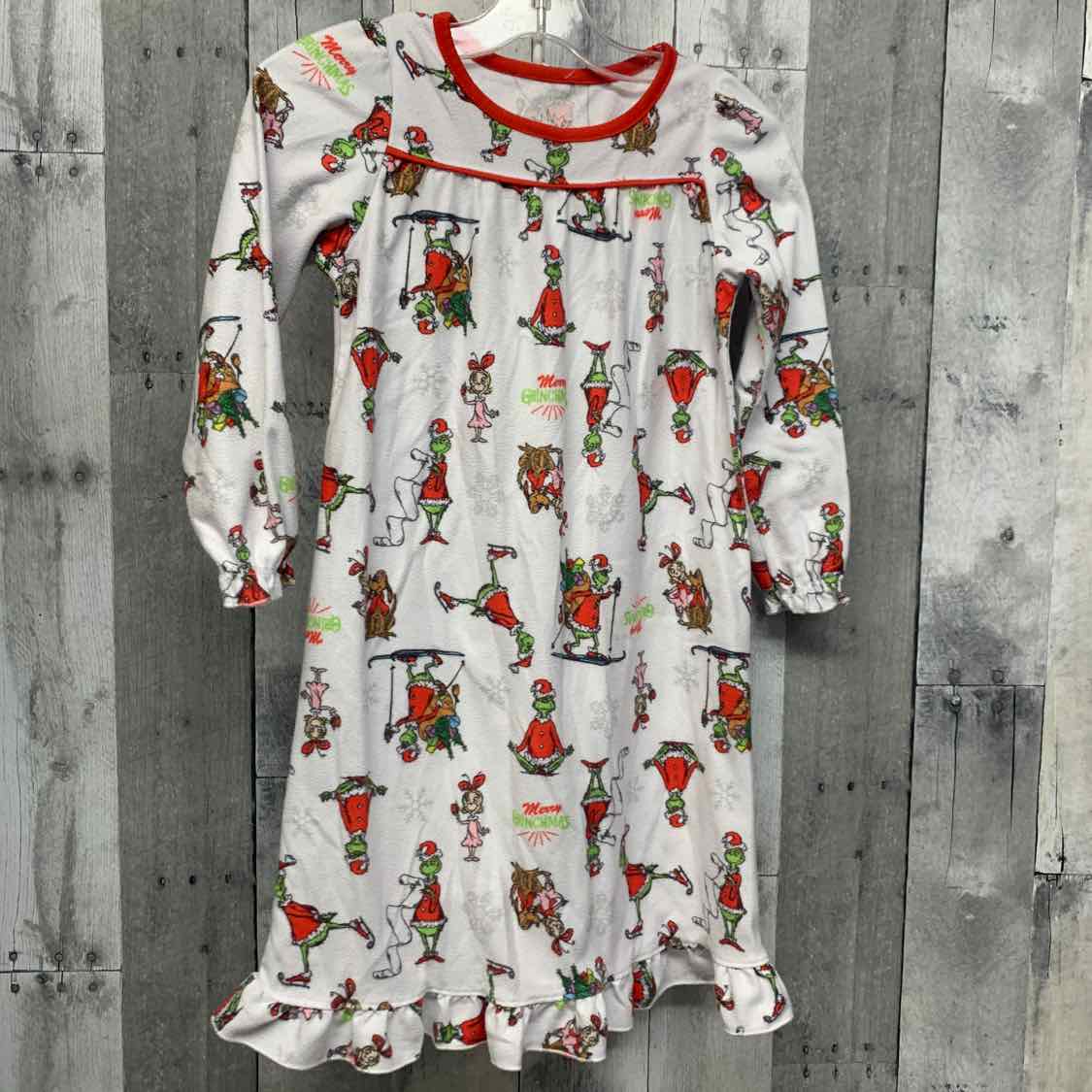 Size 4T White Print Dr Seuss Nightgown