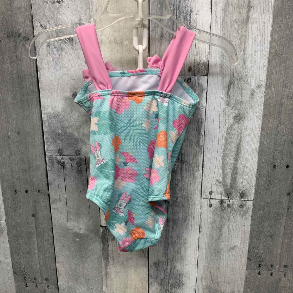Size 18 Months Teal/Pink Disney Swim Suit - 1pc