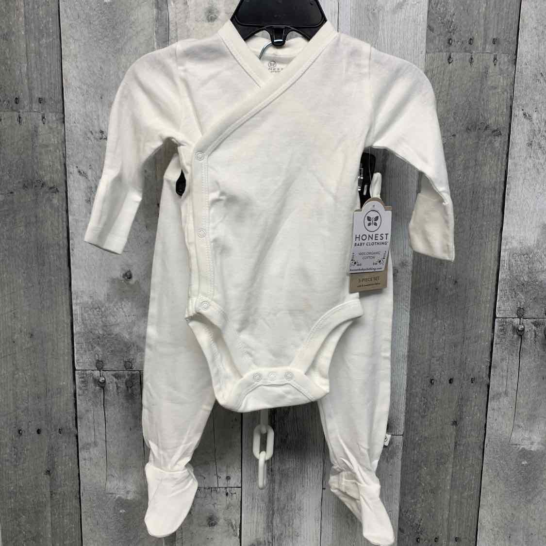 Size 0-3 Months White Name Brand Shirt/Pants