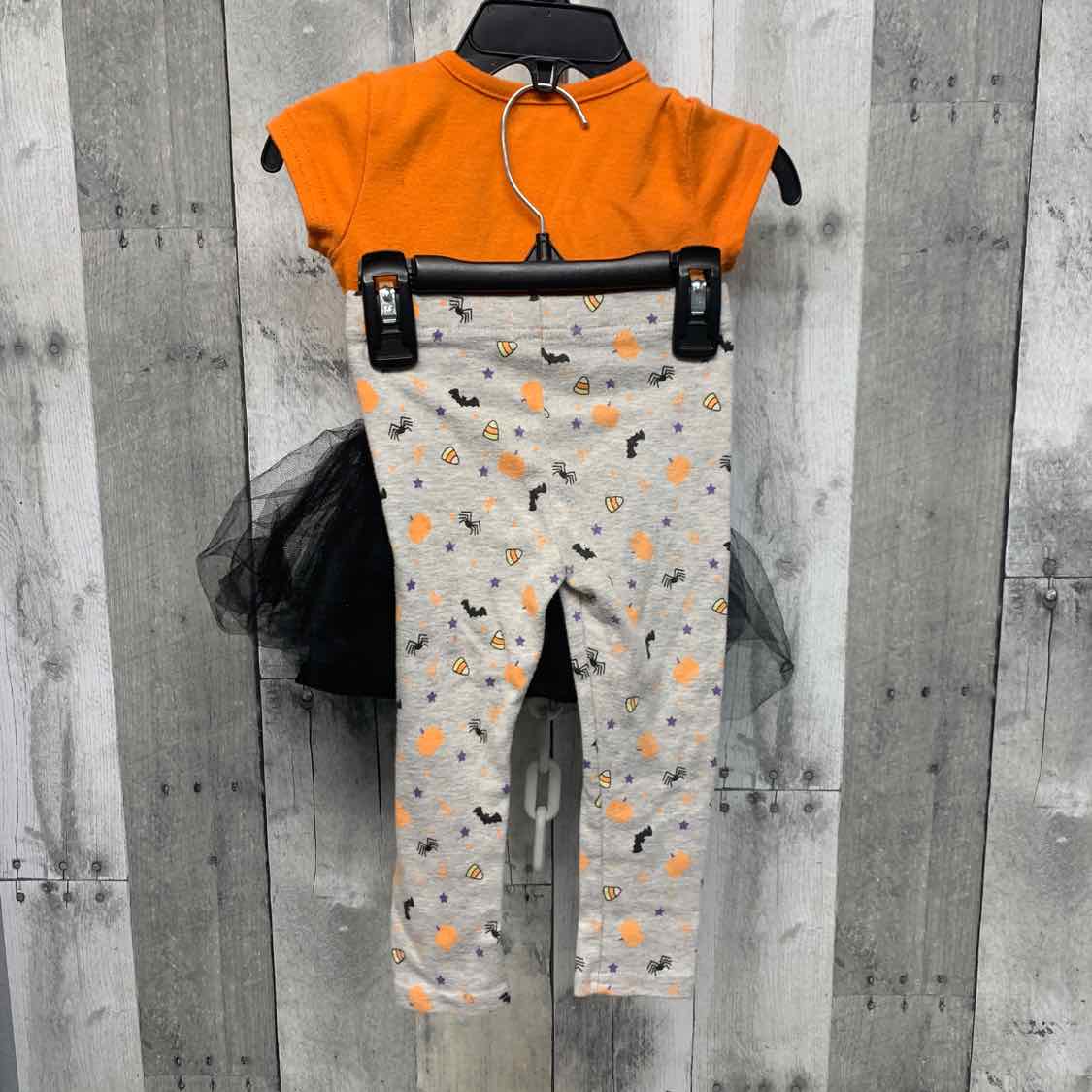 Size 2T Orange/Gray Blueberi Boulevard Shirt/Leggings