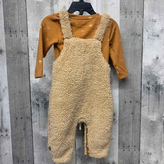 Size 6-9 Months Orange/Tan Modern Moments by Gerber Shirt/Pants