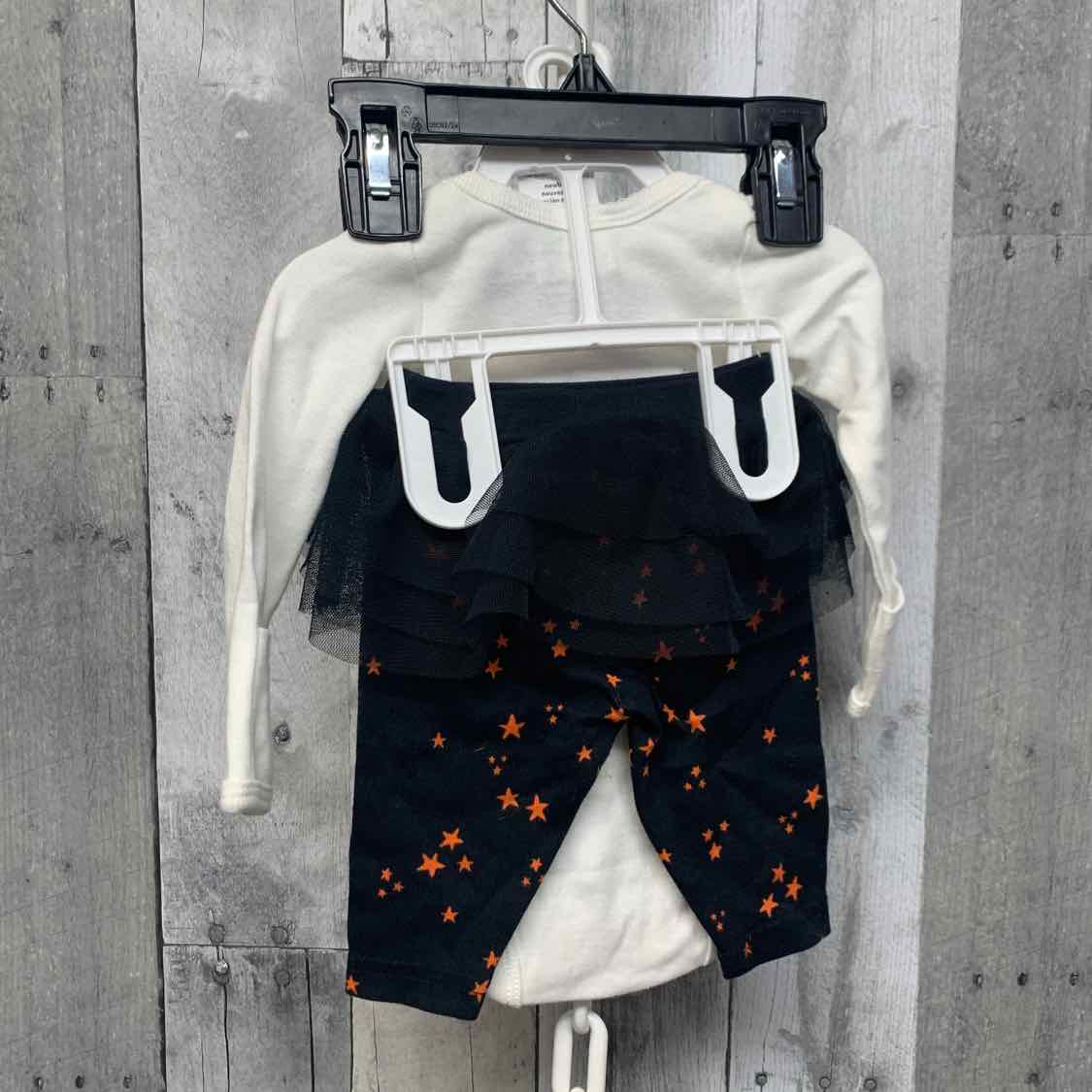 Size Newborn White/Black Just One You Shirt/Leggings