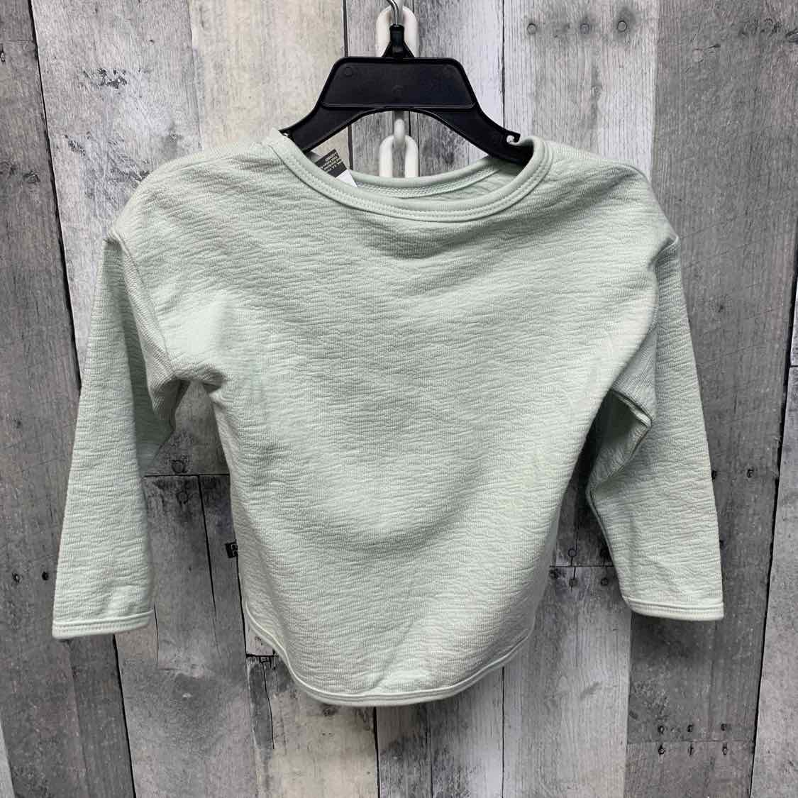 Size 18 Months Mint Modern Moments by Gerber Long Sleeve Shirt