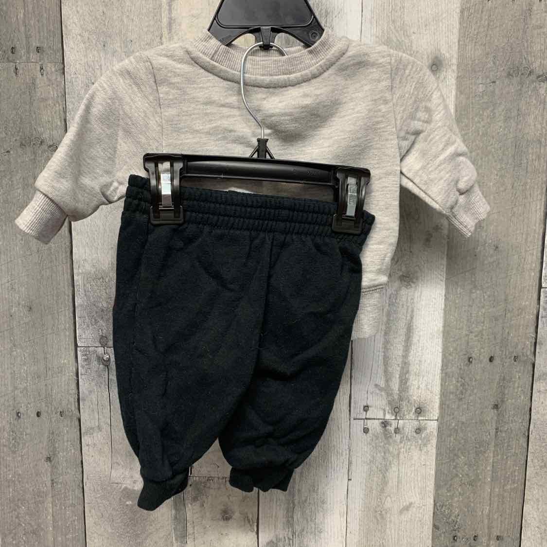 Size 3-6 Months Gray/Black Champion Jacket/Pants