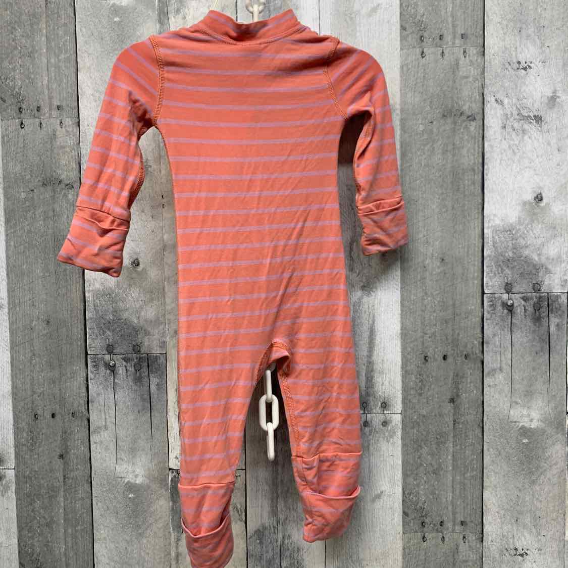 Size 3-6 Months Pink Striped Hanna Andersson Footy PJs