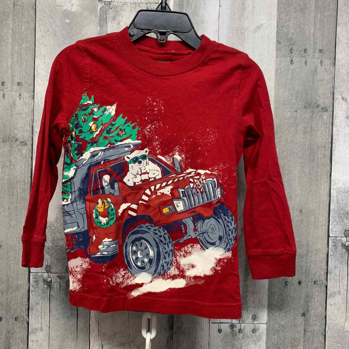 Size 2T Red Graphic Carter's Long Sleeve Shirt