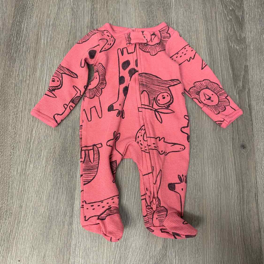 Size Preemie Pink Simple Joys Footy PJs