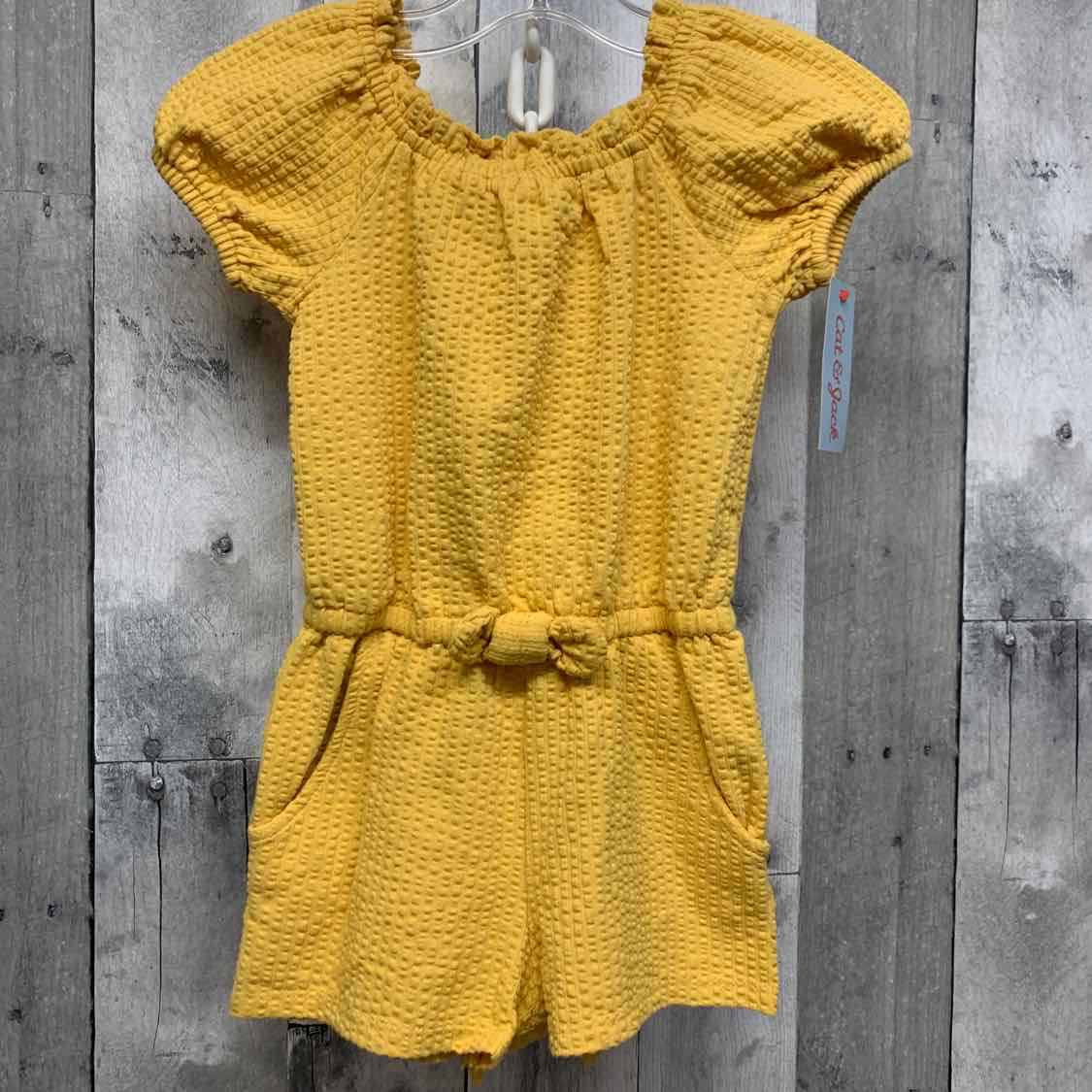 Size 2T Yellow Cat & Jack Romper - OodlesCB