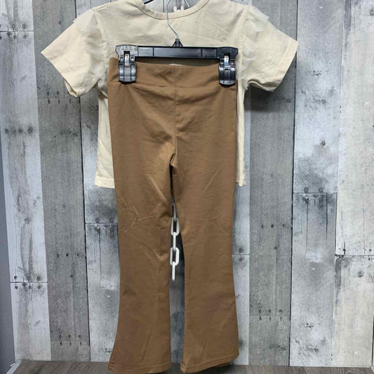 Size 6 Ivory/Brown Toy Story Shirt/Leggings