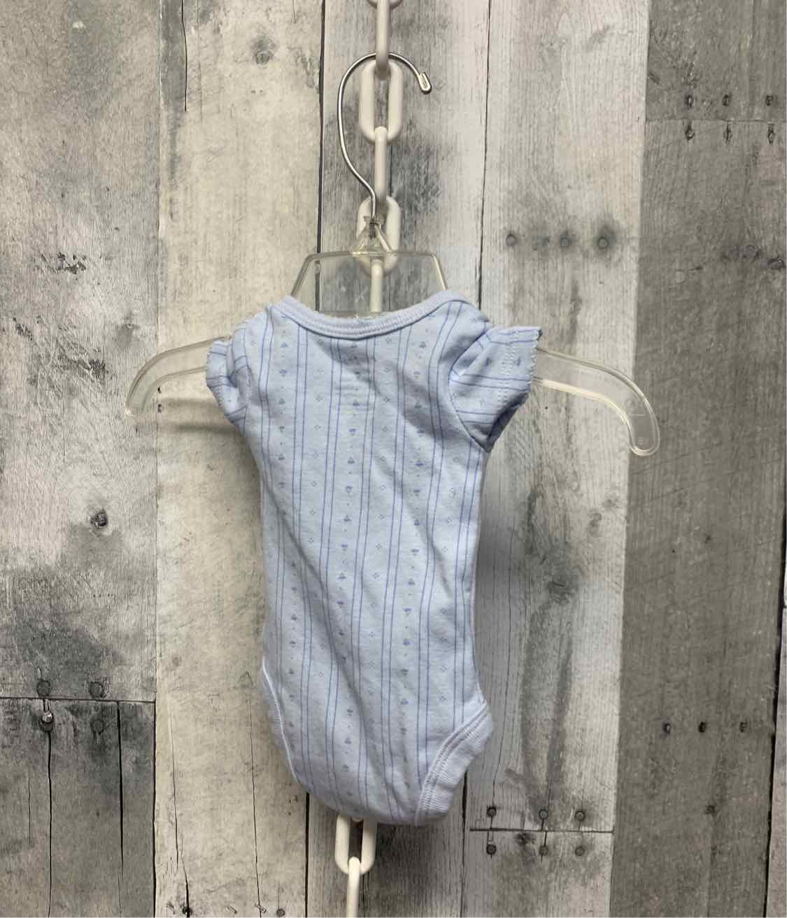 Size Preemie Blue Print Carter's Bodysuit