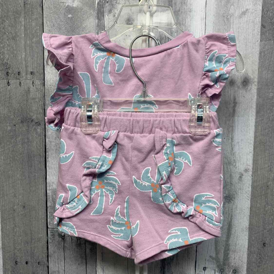 Size 2T Purple Print Grayson Threads Shirt/Shorts - OodlesCB