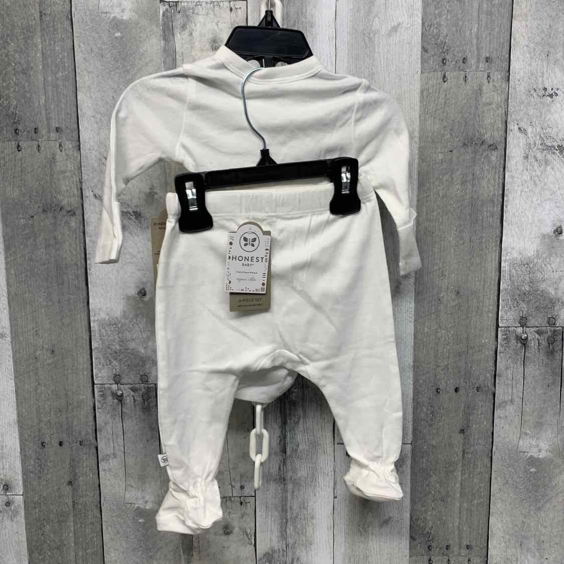 Size 0-3 Months White Name Brand Shirt/Pants
