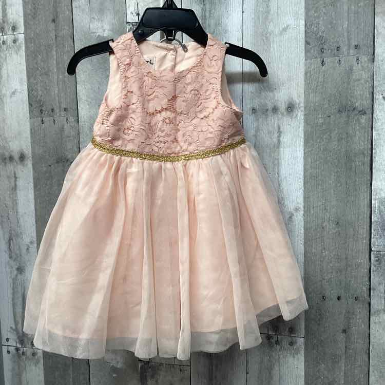 Size 12 Months Pink/Gold B Brand Dress - Party