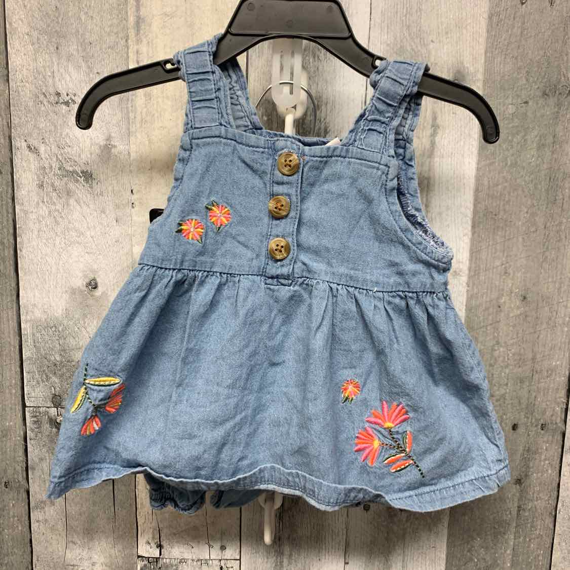 Size 24 Months Denim Little Lass Shirt/Shorts