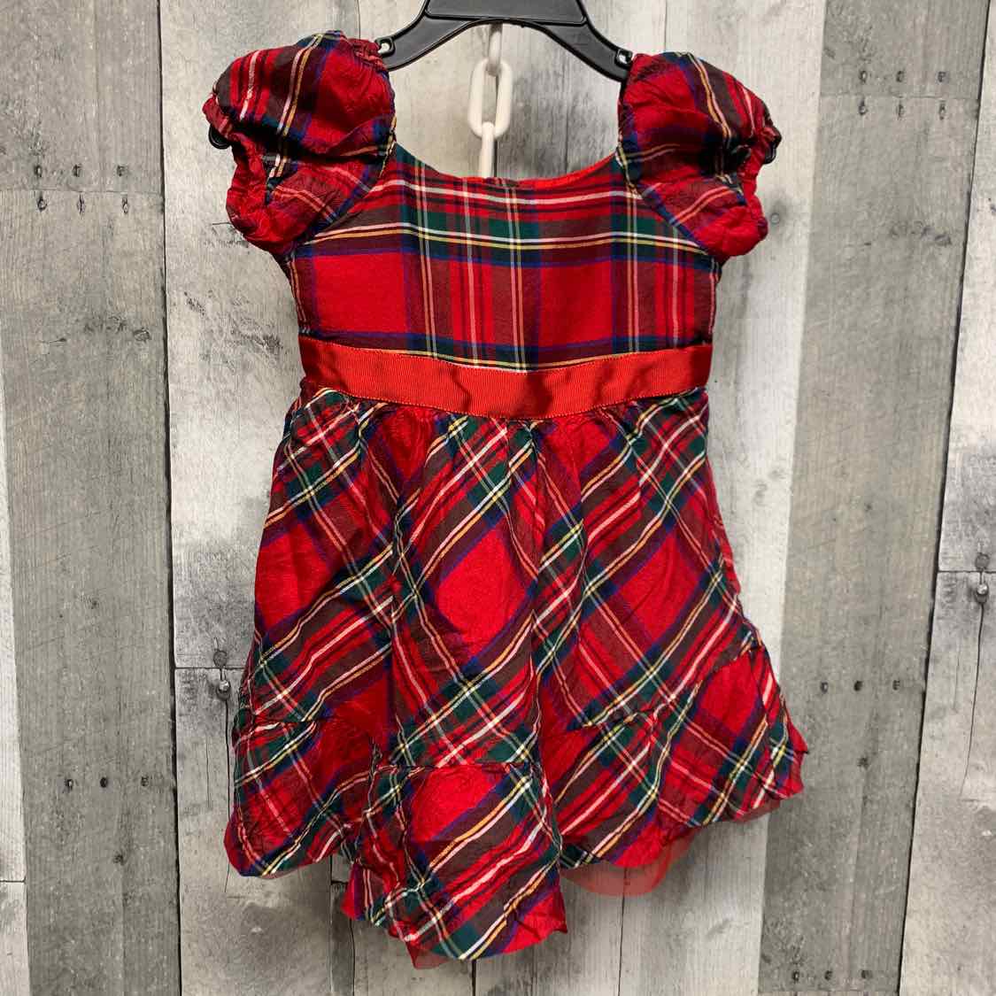 Size 12-18 Months Red Plaid Janie & Jack Dress
