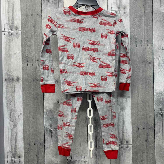 Size 3T Gray/Red Members Mark 2pc PJs