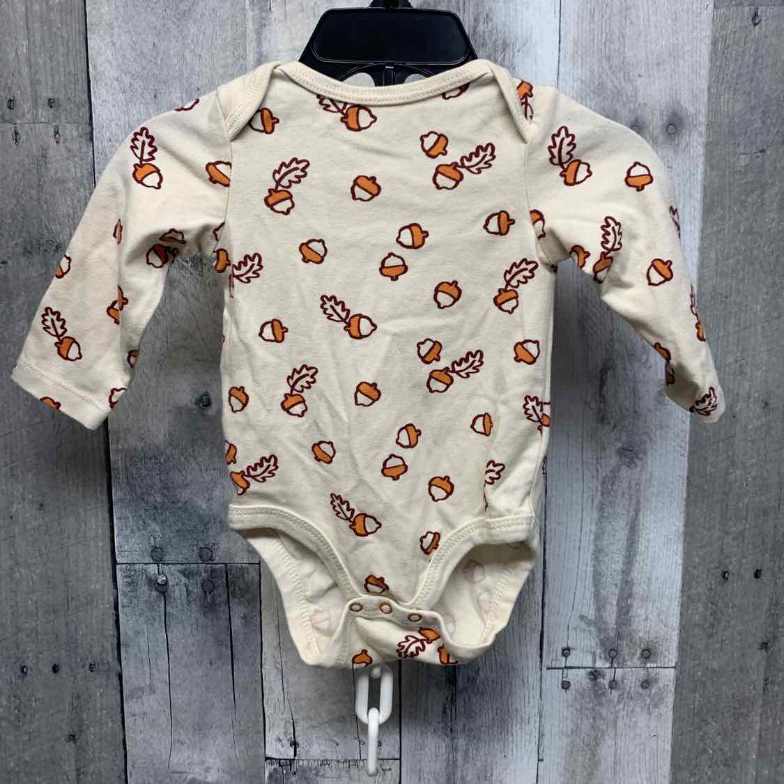 Size 0-3 Months Tan/Orange Cat & Jack Bodysuit