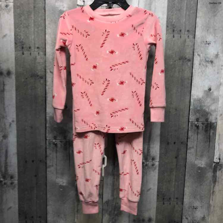 Size 2T Pink Print Carter's 2pc PJs