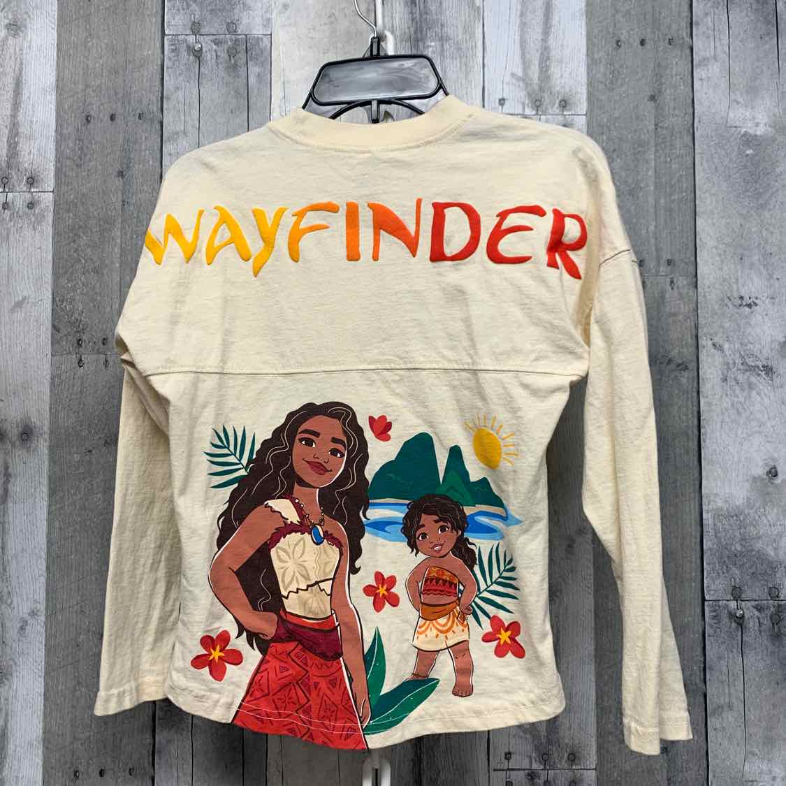 Size 5/6 Ivory Graphic Disney Parks Long Sleeve Shirt