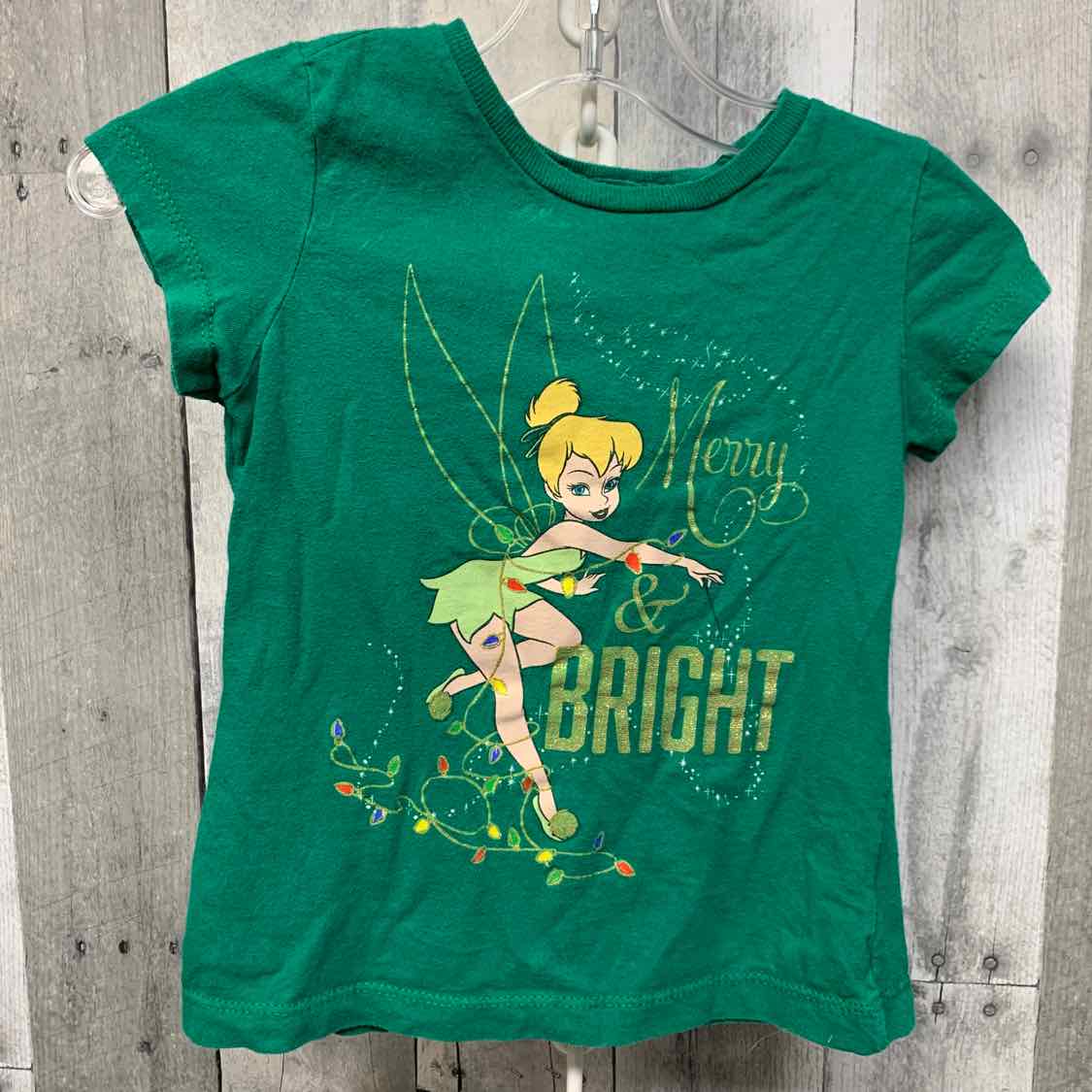 Size 4 Green/Yellow Disney T Shirt