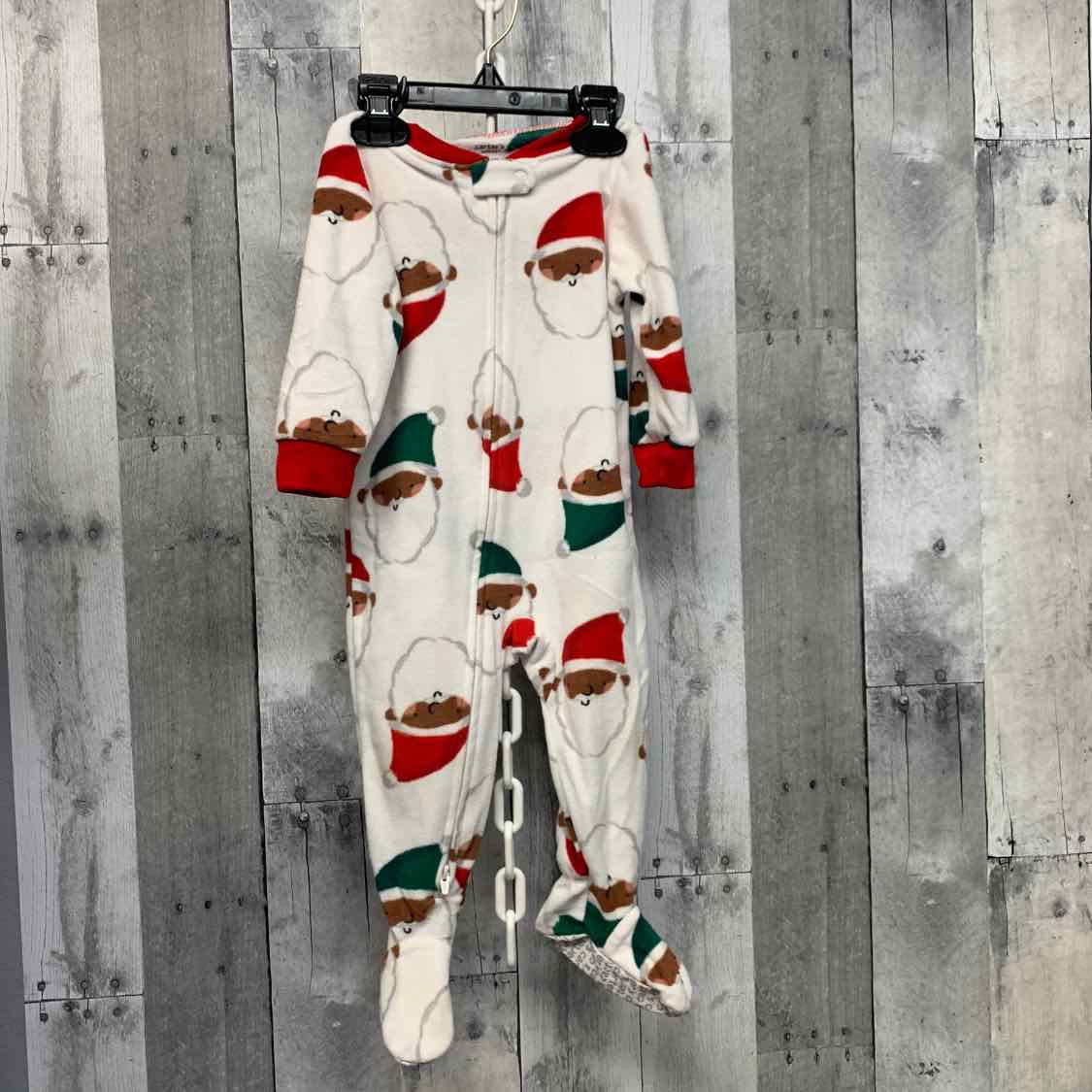 Size 12 Months Red/White Carter's Footy PJs