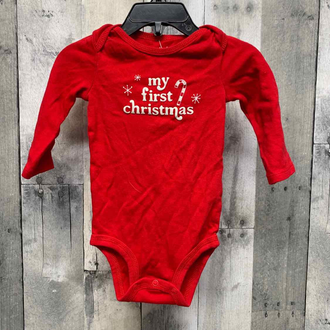 Size 9 Months Red Graphic Just One You Bodysuit