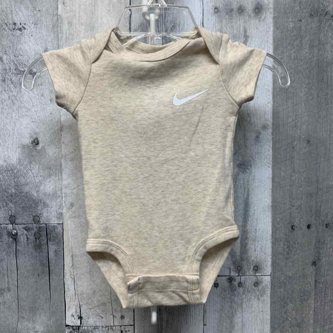 Size 3 Months Tan/White Sport Brand Bodysuit