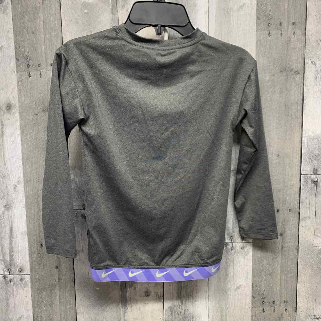Size 5 Gray/Purple Sport Brand Long Sleeve Shirt