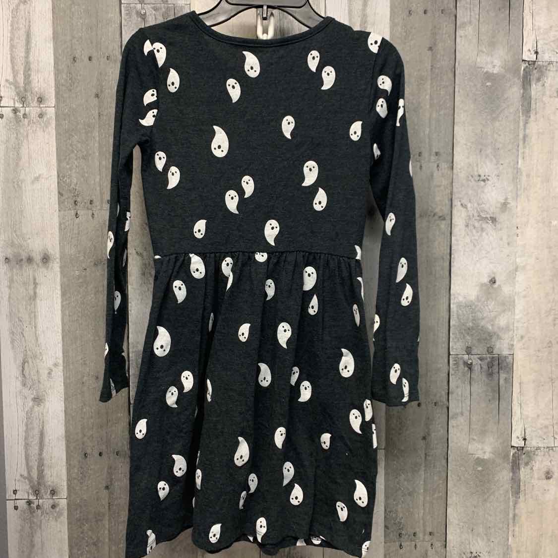 Size 10/12 Gray Print Cat & Jack LS Dress
