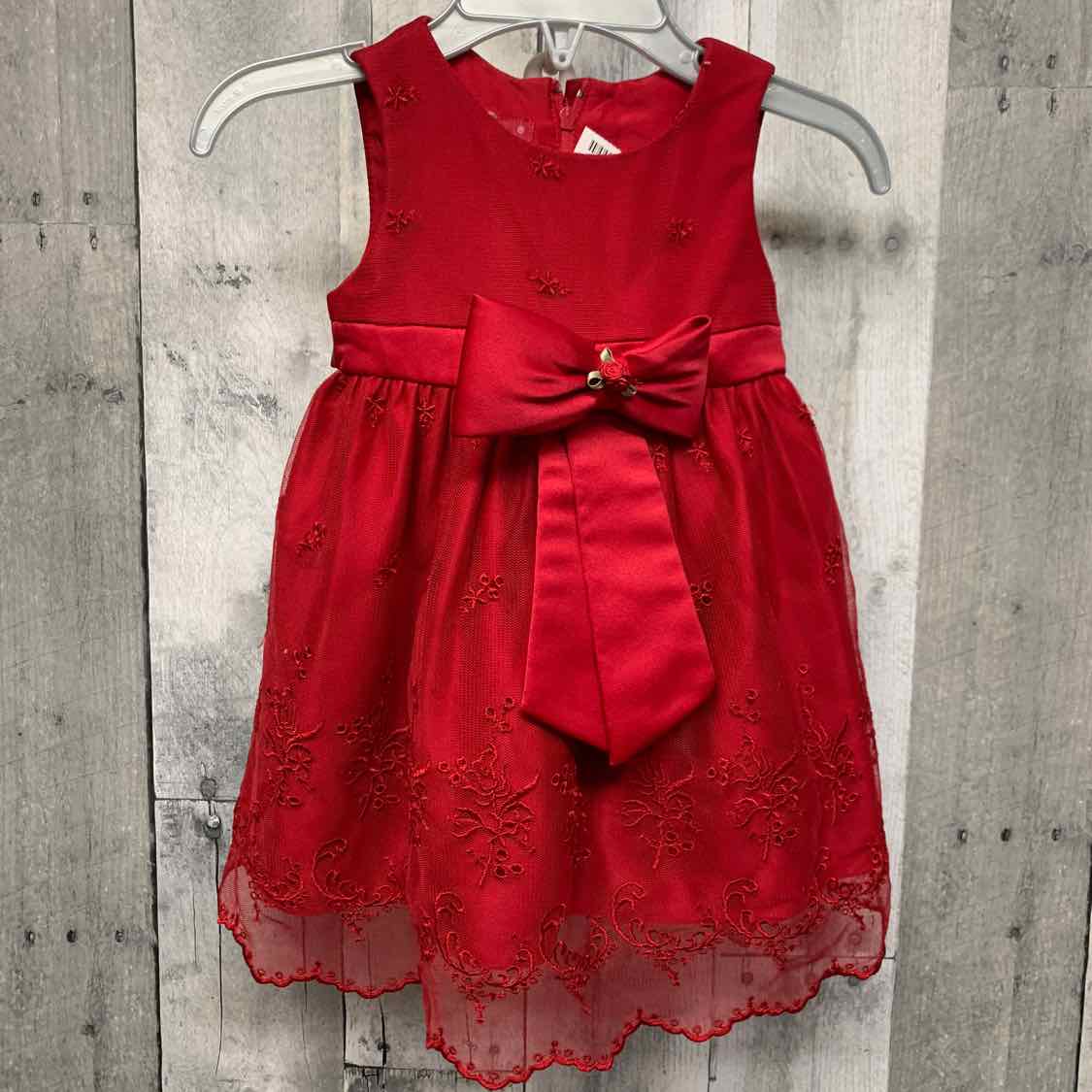 Size 6-9 Months Red B Brand Dress - Party