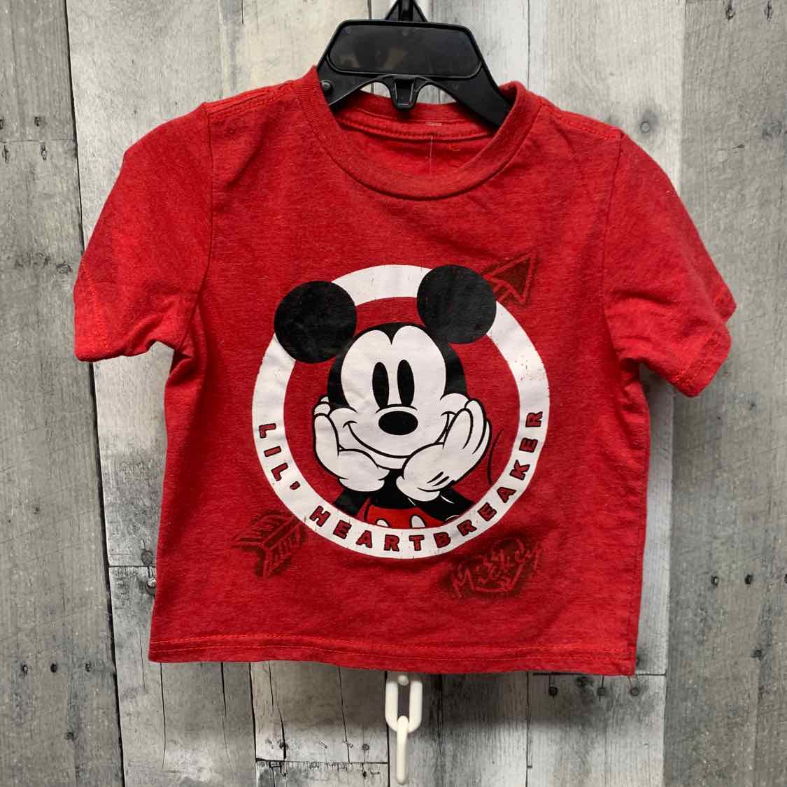 Size 18 Months Red Graphic Disney T Shirt