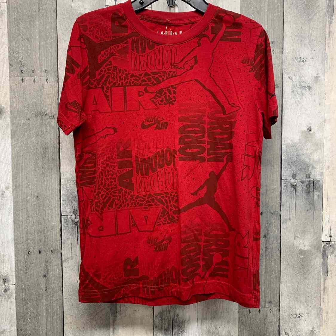 Size Medium Red Sport Brand Short Sleeve Shirt