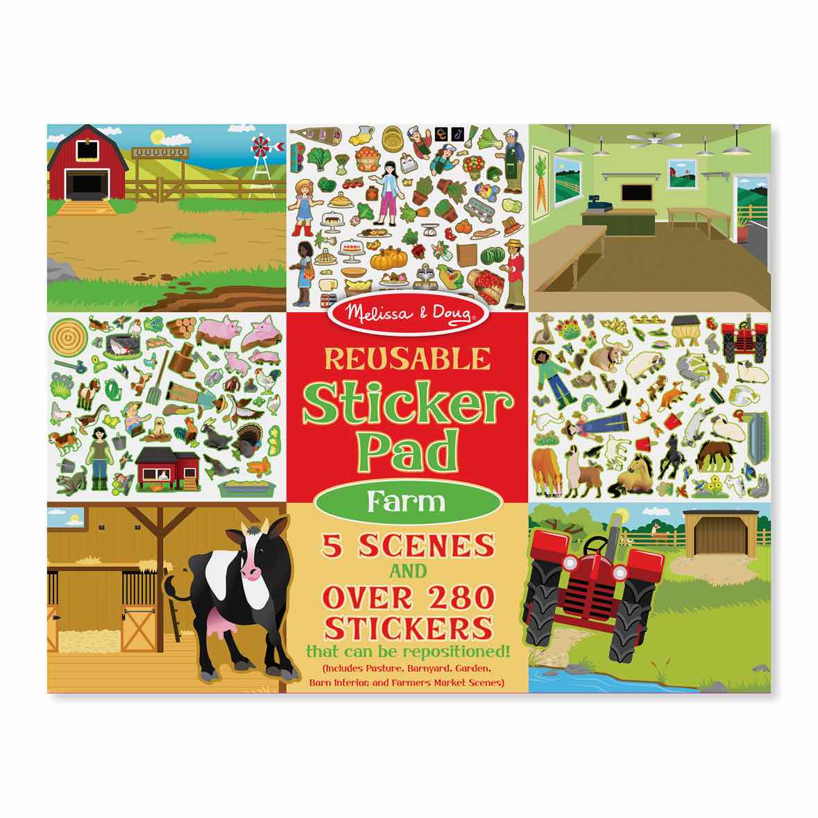 Melissa & Doug Farm Reusable Sticker Pad
