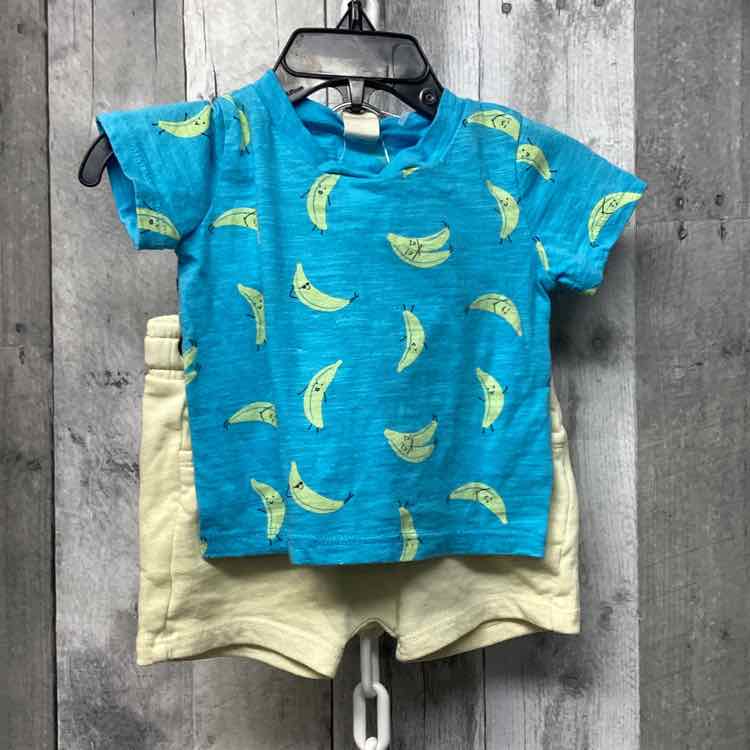 Size 3 Months Blue/Yellow B Brand Shirt/Shorts