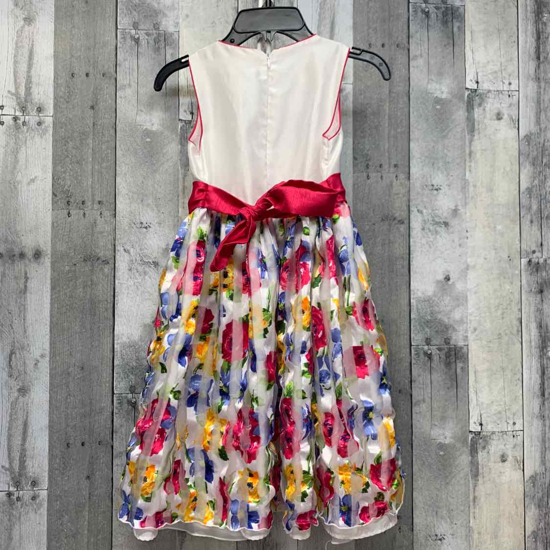 Size 7 White/Pink American Princess Dress - Party