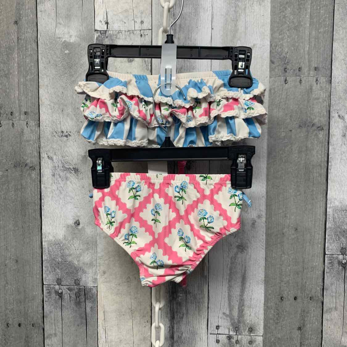 Size 4T Pink/Blue B Brand Swim Suit - 2pc+