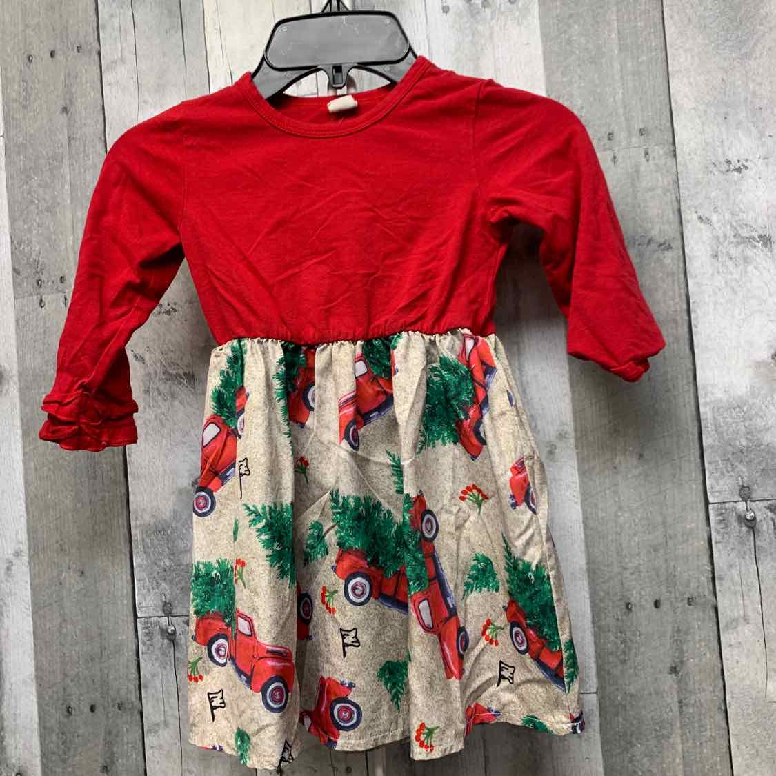 Size 5T Red B Brand LS Dress