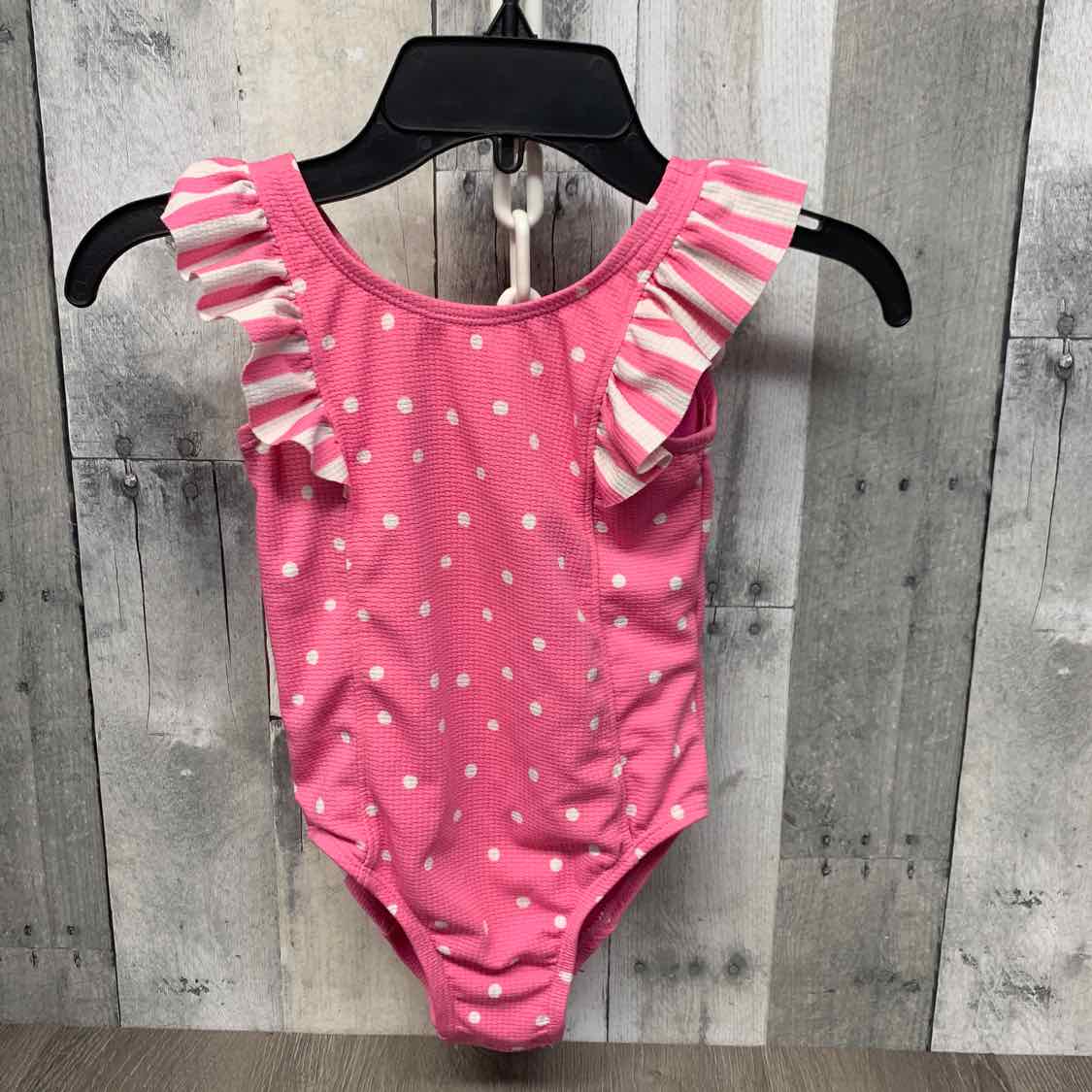 Size 4T Pink/White Jumping Beans Swim Suit - 1pc
