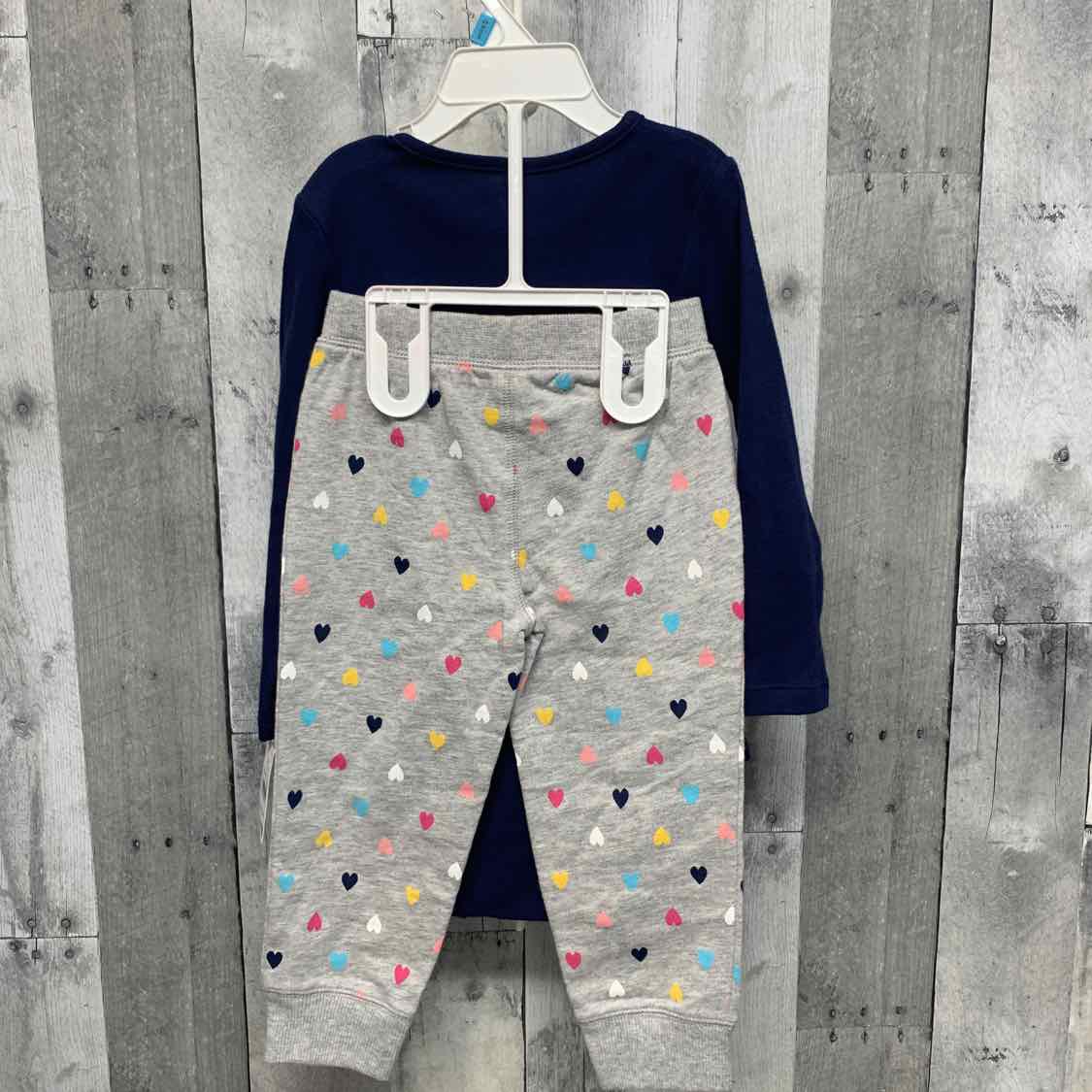 Size 24 Months Navy/Gray Carter's Shirt/Pants