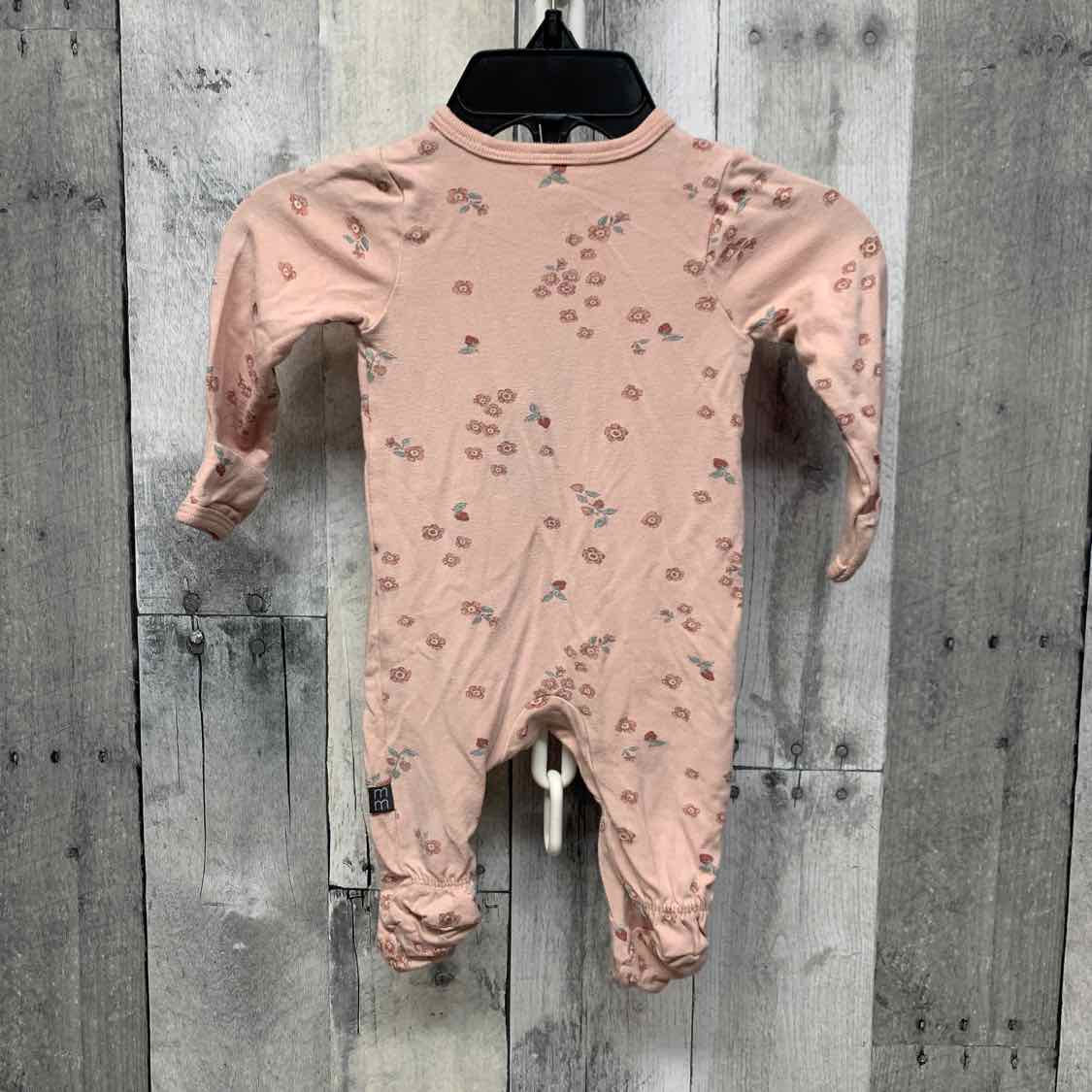 Size Newborn Pink Print Modern Moments by Gerber Footy PJs