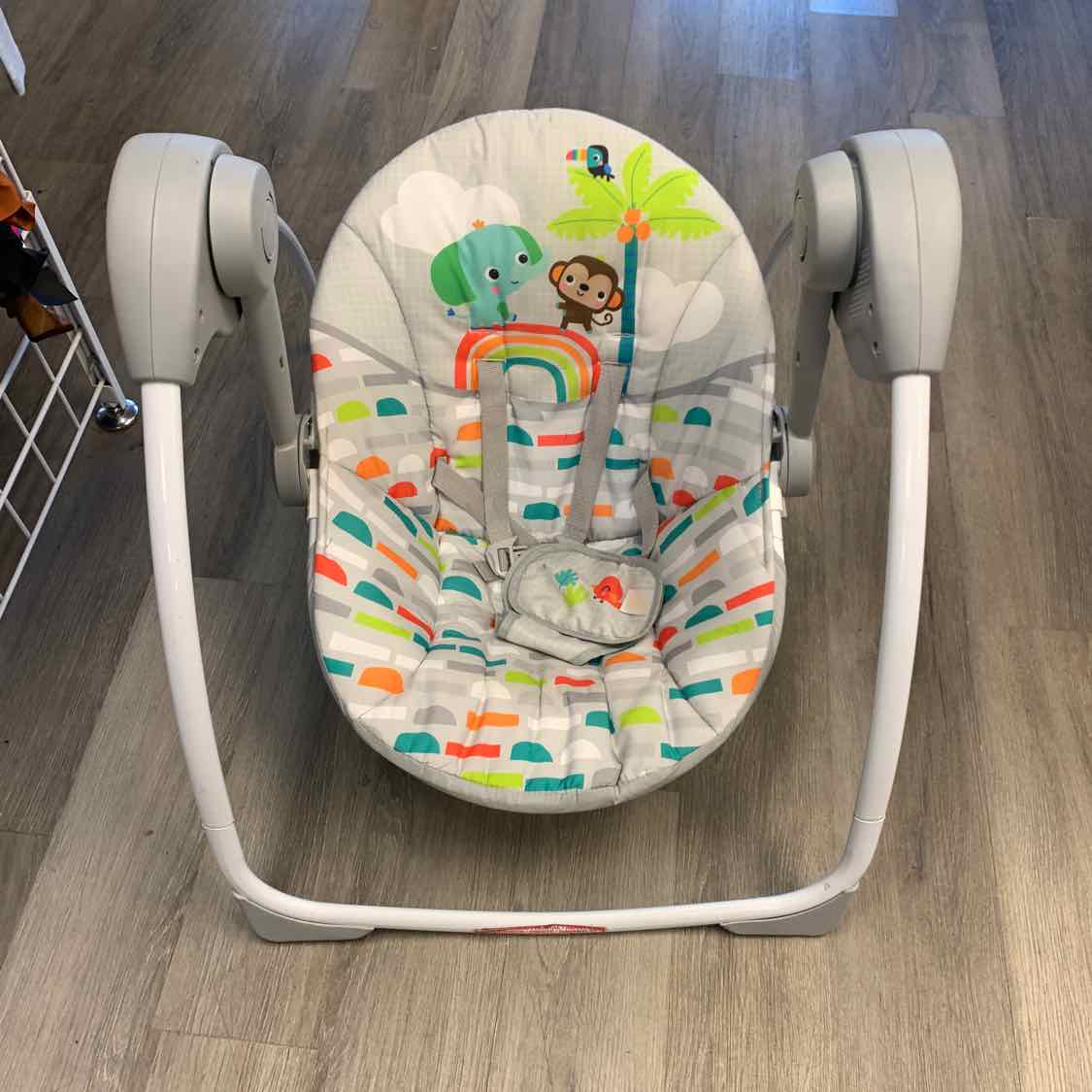 Bright Starts Gray/Green Swing