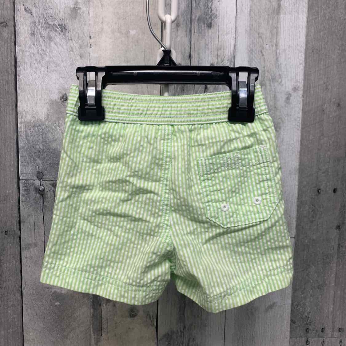 Size 6-12 Months Green/White Janie & Jack Swim Trunks - OodlesCB