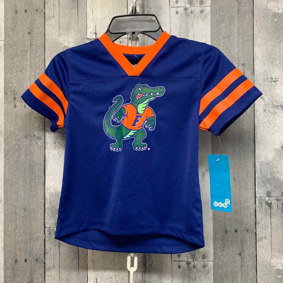 Size 4T Blue/Orange Team Apparel T Shirt - OodlesCB